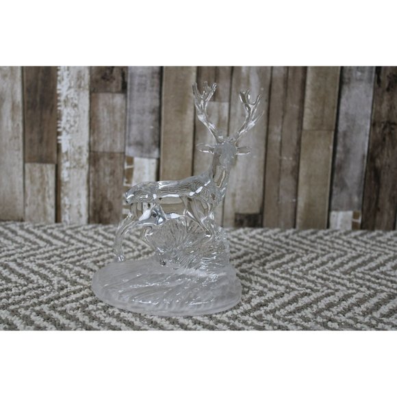 Glass Deer Figurine